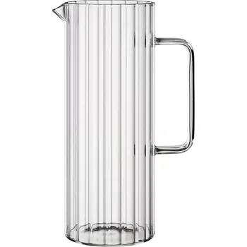 BOHEMIA CRISTAL Optik Džbán, skleněný, Obsah: 1,20 litru, Výška: 260 mm, průměr: 100 mm