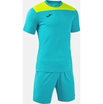 Pánská/Chlapecká sportovní souprava JOMA PHOENIX III SET TURQUOISE FLUOR YELLOW Velikost: 10 (3XS), Barva: TURQUOISE