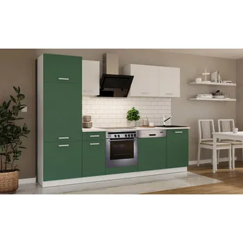 Kuchyňská linka FALCO Kuchňská linka Todor 270 zelená/bílá + PD 210 bílá