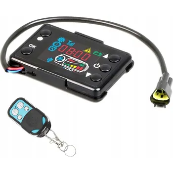 Ventilátor topení a klimatizace LCD displej + DÁLKOVÉ OVLÁDÁNÍ K OLEJOVÉMU TOPENÍ NEZÁVISLÉ TOPENÍ 12 24V