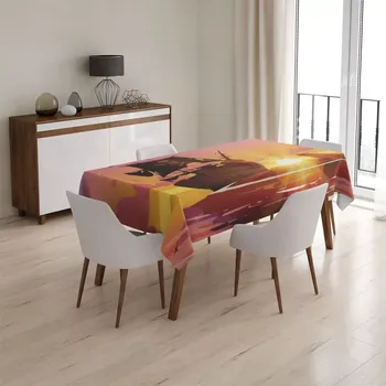ubrus Sablio Ubrus Pirátská loď při západu slunce - 130x170 cm