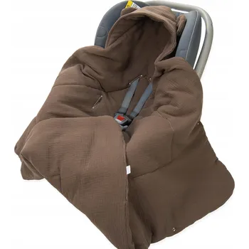 Zavinovačka ZAVINOVAČKA DO AUTOSEDAČKY/NOSÍTKA MUŠELÍNOVÁ S KAPUCÍ, DEKA Kerstin