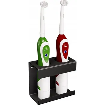 Držák na kartáček Držáky na zubní kartáčky na hmoždinky Andex černé, stříbrné