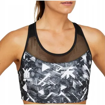 Podprsenka ASICS FUTURE TOKYO AOP BRA -XS- Sportovní Podprsenka Polyester Černá