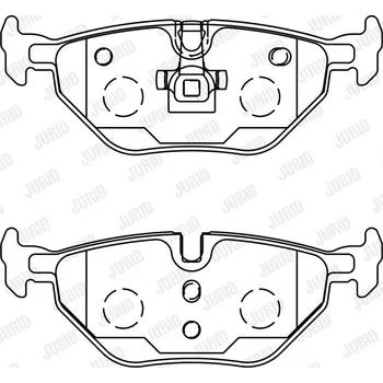 Brzdová destička Sada brzdových destiček, kotoučová brzda JURID 571960J