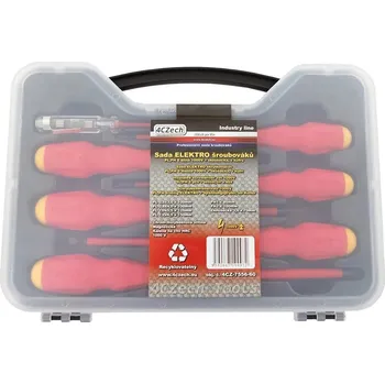 Šroubovák sada elektrikářských šroubováků PL, PH 6-dílná + zkoušečka