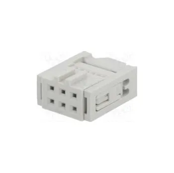 Elektrická zásuvka Zástrčka IDC zásuvka PIN 6 se zajištěním kabelu IDC 1,27mm