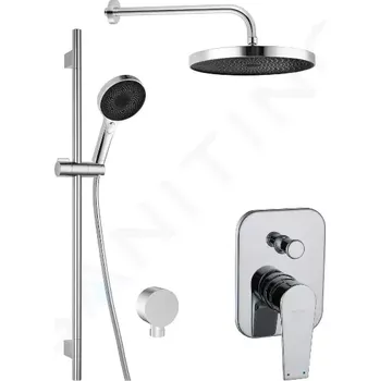Sprchový set kielle Harmonia Sprchový set s baterií pod omítku, pro 2 spotřebiče, s příslušenstvím a tělesem, chrom, 20623SP20
