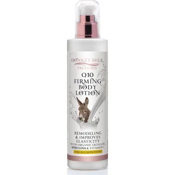 Tělové mléko Donkey Milk Treasures Q10 Zpevňující tělové mléko s oslím mlékem (250 ml)