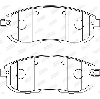 Brzdová destička Sada brzdových destiček, kotoučová brzda JURID 573304J