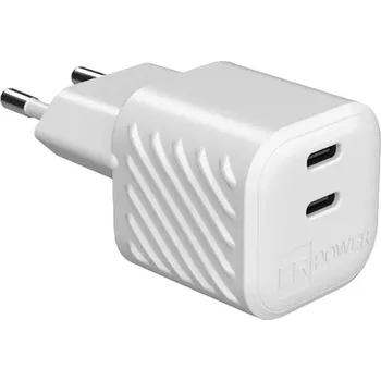 ER Power Dual mini GaN 36W 2xUSB-C (ERPWCDM36-W) bílá