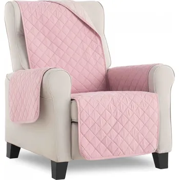 Napínací potah PovlečemeVás Oboustranný potah na křeslo - růžová, béžová