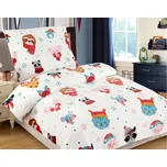Jahu Vánoční mikroplyšové povlečení 140x200 + 70x90 cm - ZOO