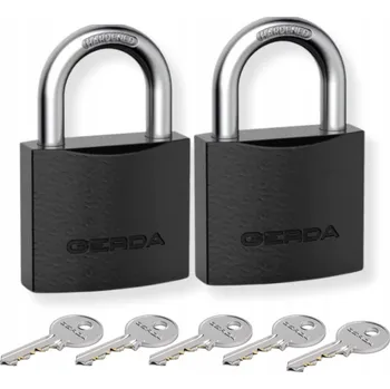 Visací zámek Visací zámek na klíč Gerda litinový 2 ks s 5 klíči
