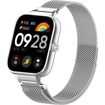 Ostatní příslušenství k chytrým hodinkám eses Milánský tah pro Xiaomi Redmi Watch 4, 5, 6 a Smart Band 8 Pro a 9 Pro - Stříbrný