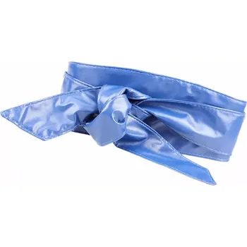 Opasek Dámský široký pásek z umělé kůže Modrý