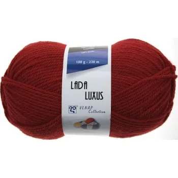 Příze Vlnap příze Lada Luxus 52082 tmavě červená