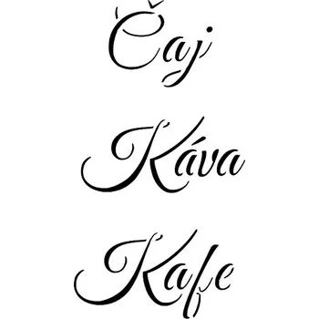 Šablona plastová pro kreativní tvoření - A4 - T43