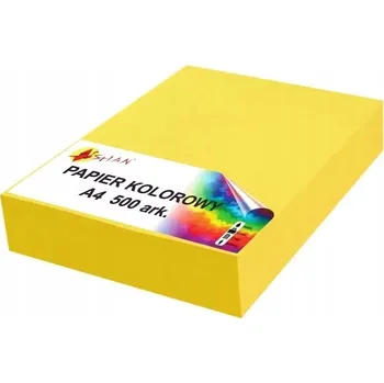 Kancelářský papír Barevný papír A4 80g, intenzivní žlutá, 500 listů