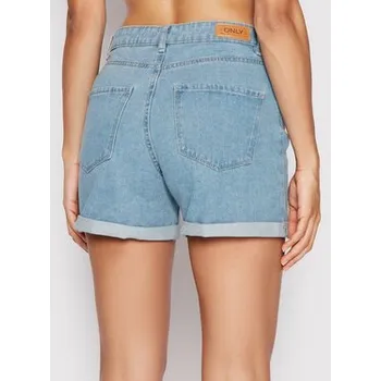 Dámské oblečení ONLY Džínové šortky Vega 15230571 Modrá Regular Fit XL