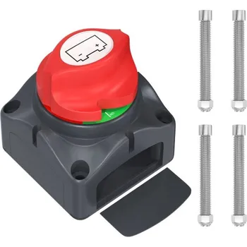 Vypínač baterie 69 x 69 x 75 mm Hlavní odpojovač akumulátoru 12–48 V Otočný spínač s měděnými kontakty pro auto loď karavan