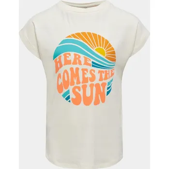 Dětská móda Dětské tričko Kids ONLY bílé viskóza velikost 146