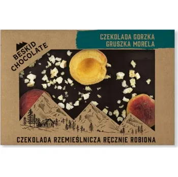 Čokoláda Hořká čokoláda s hruškou a meruňkou Beskid Chocolate 70 g