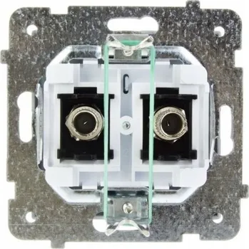 Elektrická zásuvka Anténní zásuvka nástěnná Ospel stříbrná