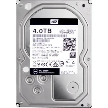 Interní pevný disk Pevný disk Western Digital Black WD4004FZWX 4 TB SATA III 3,5"