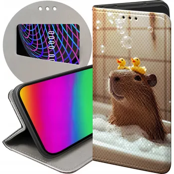 Pouzdro na mobilní telefon POUZDRO PRO MOTOROLA EDGE 50 NEO / THINKPHONE 25 KAPYBARA ROZTOMILÝ MAZLÍČEK