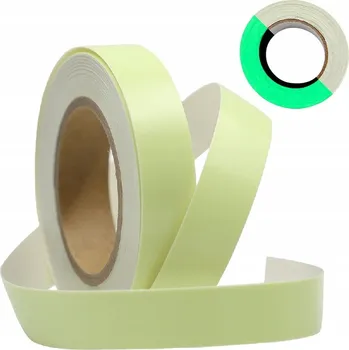 SAMOLEPICÍ FLUORESCENČNÍ PÁSKA SVÍTÍCÍ VE TMĚ V NOCI 2 cm x 3 m