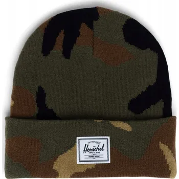 Čepice Herschel Supply zimní čepice beanie zelená, univerzální velikost