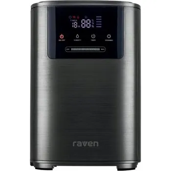 Zvlhčovač vzduchu Raven EN008 Ultrazvukový zvlhčovač vzduchu hygrostat, 4 l, ionizace, 20 m², šedý