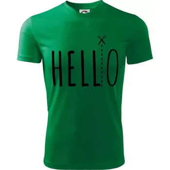 Chlapecké oblečení Hello - Dětské triko sportovní (dresovina) - 122 cm/6 let ( Středně zelená )