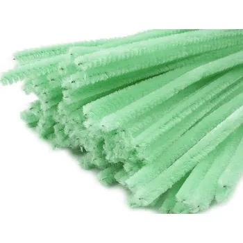 Věnec Chlupaté drátky na tvoření Ø6 mm délka cca 30 cm Varianta: 36 (A039) mint, Balení: 20 ks