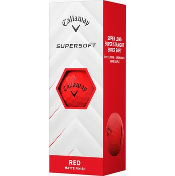 Golfový míček Callaway balls Supersoft 25 - Red (červené) 2-vrstvé 3ks