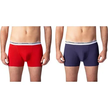 Boxerky Bellinda BOXER COLOURS 2x BU848317 červená - modrá XL