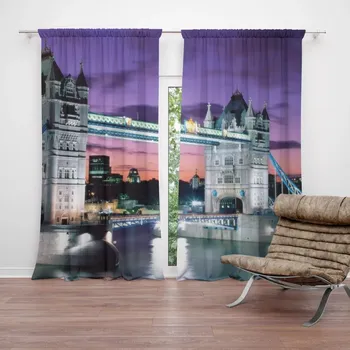 Závěs Sablio Závěs Tower Bridge: 2ks 140x250cm