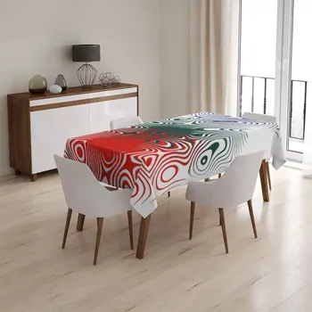 ubrus Sablio Ubrus Dvoubarevná abstrakce - 90x90 cm