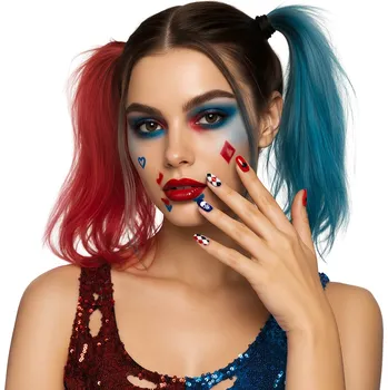Karnevalový doplněk Guirca Nehty - Harley Quinn