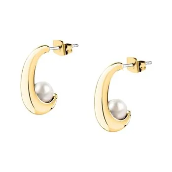 Náušnice Náušnice Karl Lagerfeld z pozlacené chirurgické oceli KLAYR21+ dárek zdarma