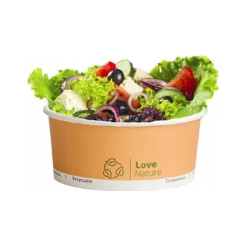 Jednorázové nádobí Misky na polévku 100% papír 750 ml průměr 150 mm 50 ks