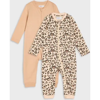 Sinsay - Sada 2 kusů bavlněných overalů - krémová - 005HH-01X - 005HH-01X-86