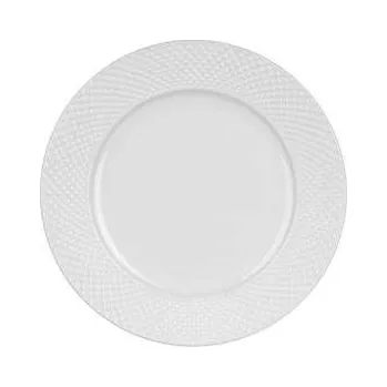 Sada nádobí Mělké talíře Banquet Diamond Line - bílé, 27 cm, sada 6 ks