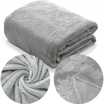 Prostěradlo Deka Łóżkoholicy z mikrovlákna 160 cm x 200 cm šedá