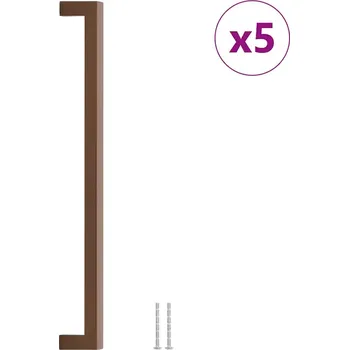 Nábytkové kování Nábytkové úchytky hnědé nerezová ocel 332x12x35 mm, rozteč 320 mm