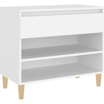 Botník Bílá skříňka na boty 70 x 36 x 60 cm, materiál: dřevotříska