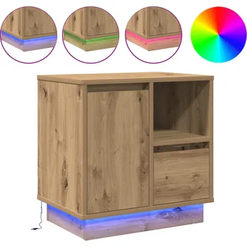 Ložnice Noční skříňka se zásuvkou Artisanový dub 50 x 34,5 x 50 cm.