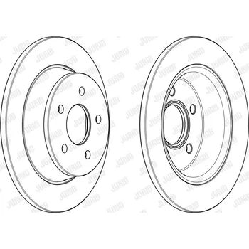 Brzdový systém Brzdový kotouč JURID 562655JC