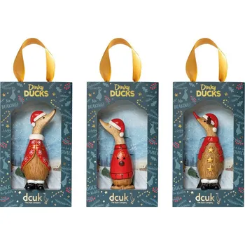 Vánoční dekorace Dřevěná kachna vánoční